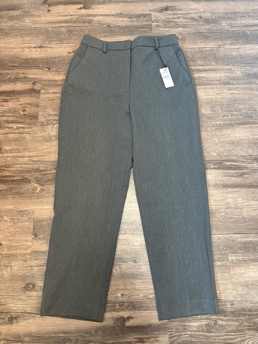 Express Gray Straight Dress Pants